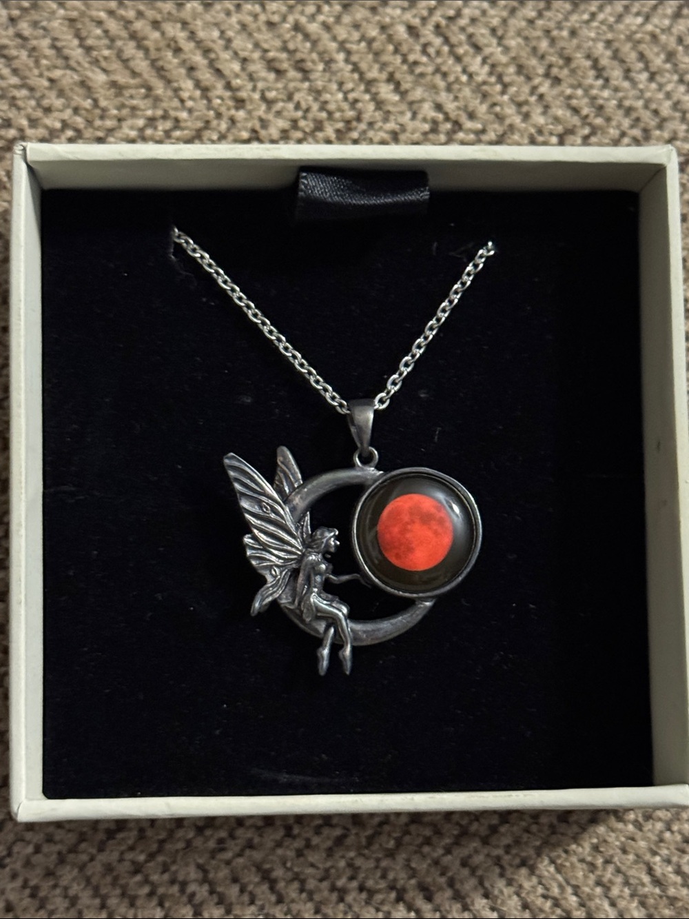 Moonglow Lunar Eclipse Fairy necklace